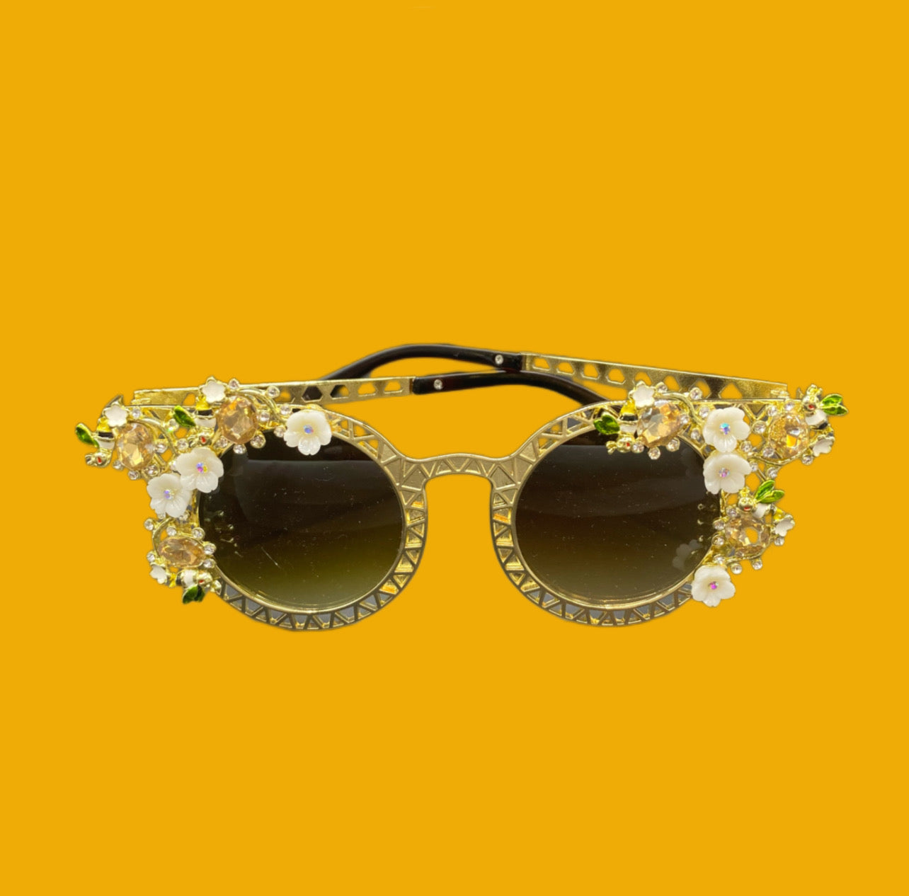 Floral Golden Jewel Frames