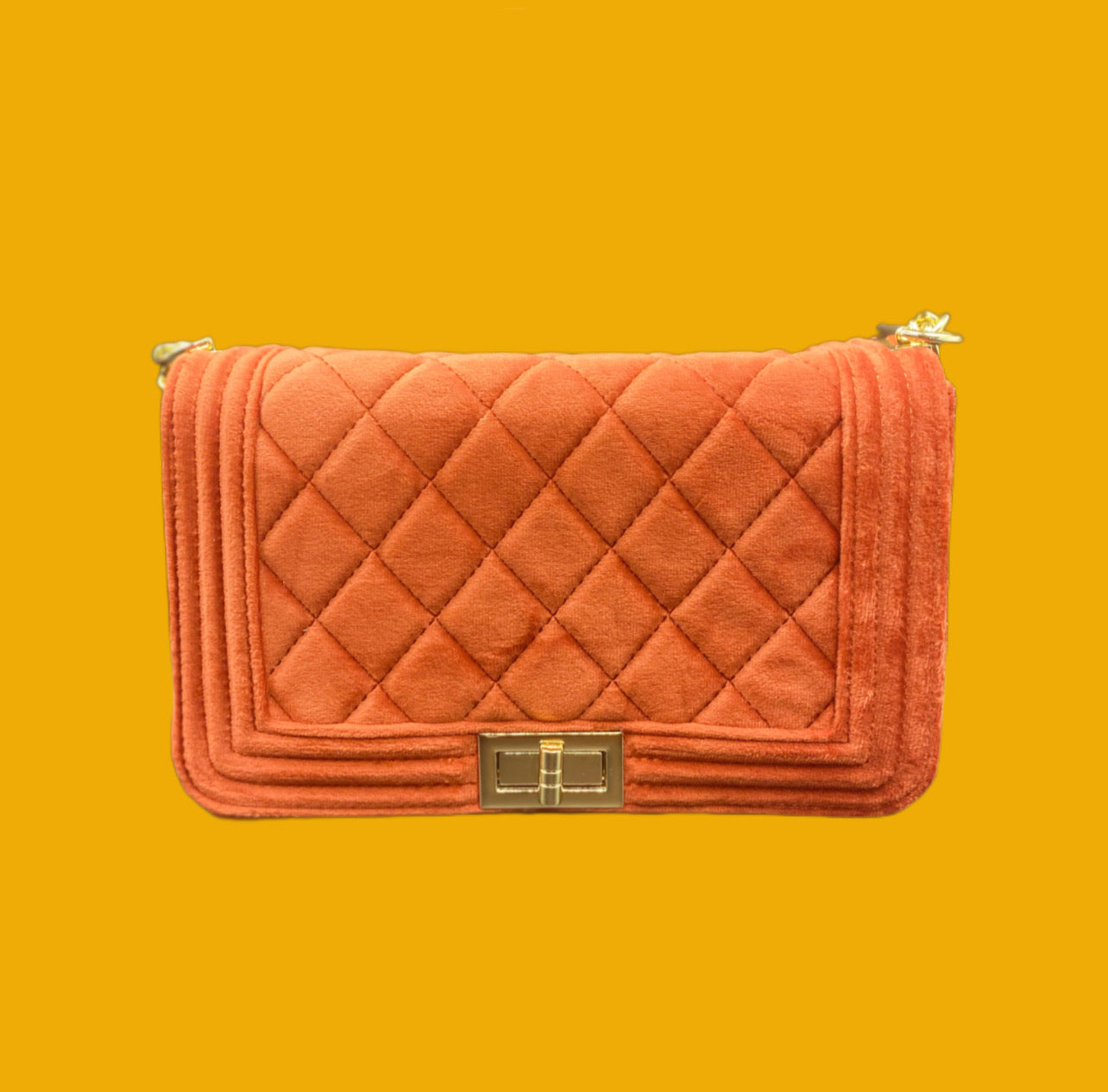 Madam Orange Clutch