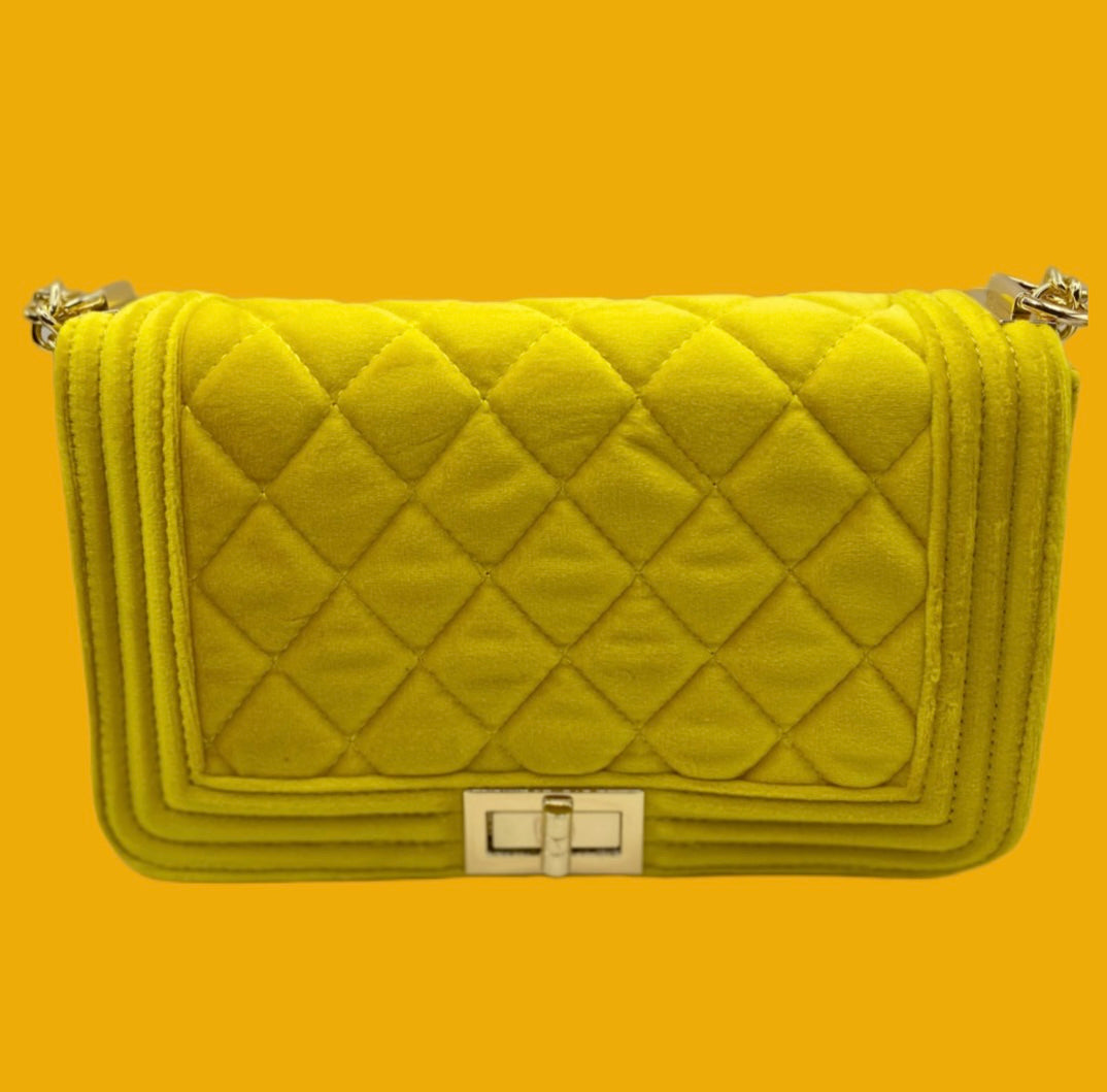 Yellow Pattern Clutch