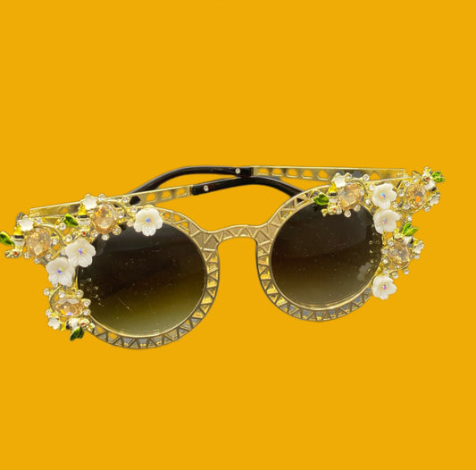 Floral Golden Jewel Frames