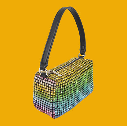 Mini Rhinestone Pouch Bag