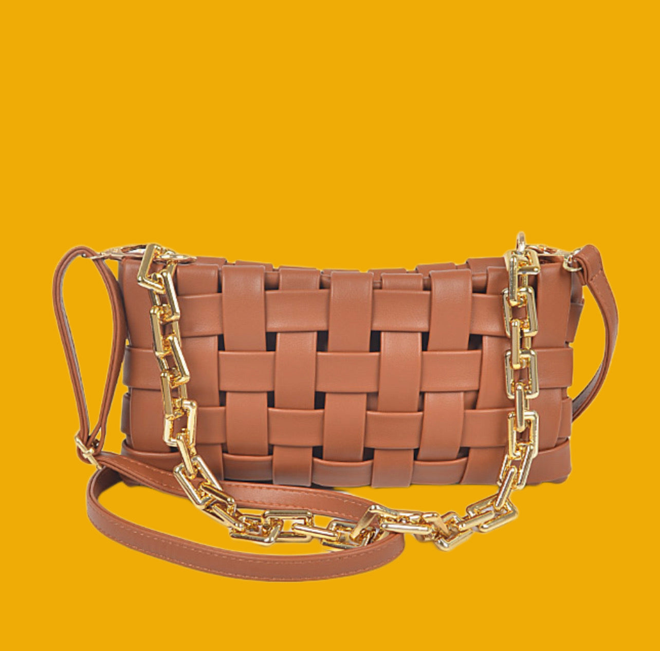 Woven Block Chain Purse