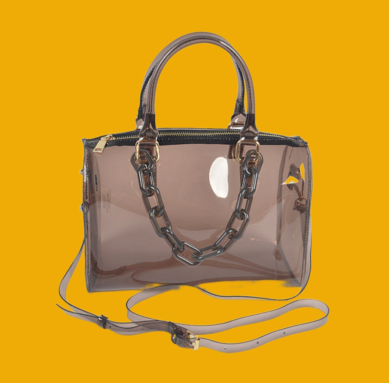 Transparent Chain Duffle Bag