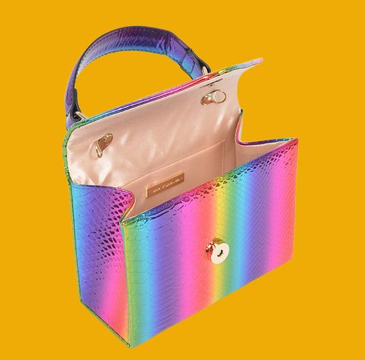 Rainbow Hologram Clutch